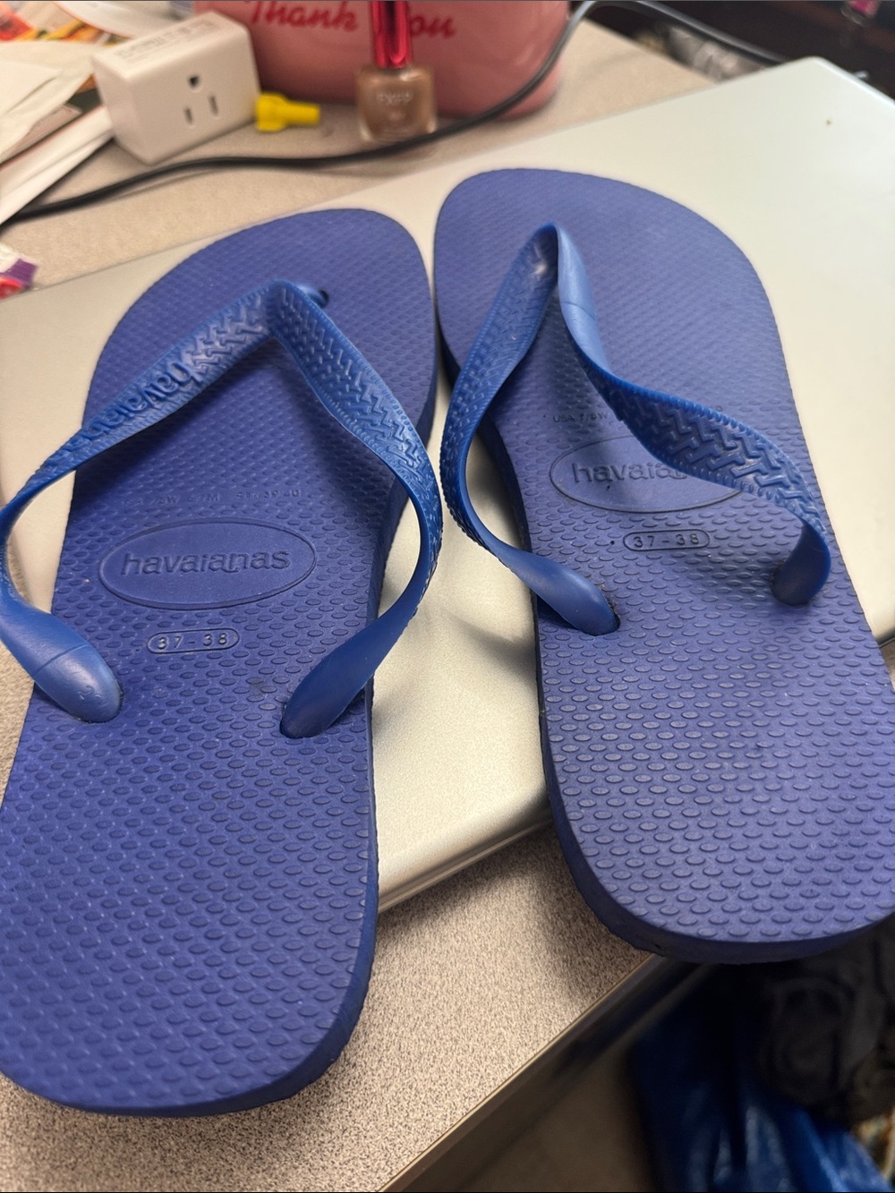 Havaianas Women’s Royal Blue Flip Flops - Classic Thong Sandals